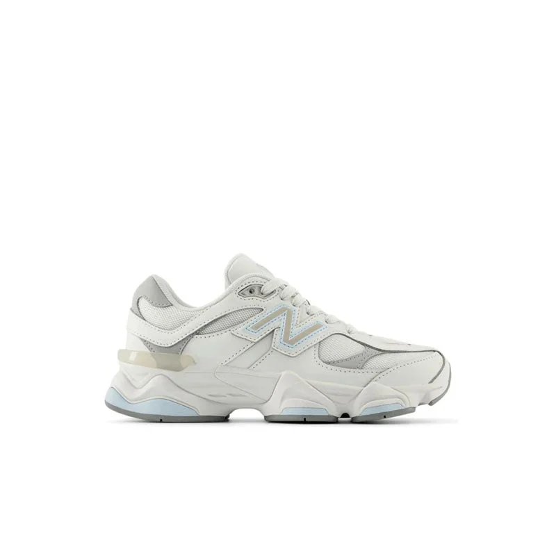 Grade School New Balance 9060 White Grey Blue GC9060GL