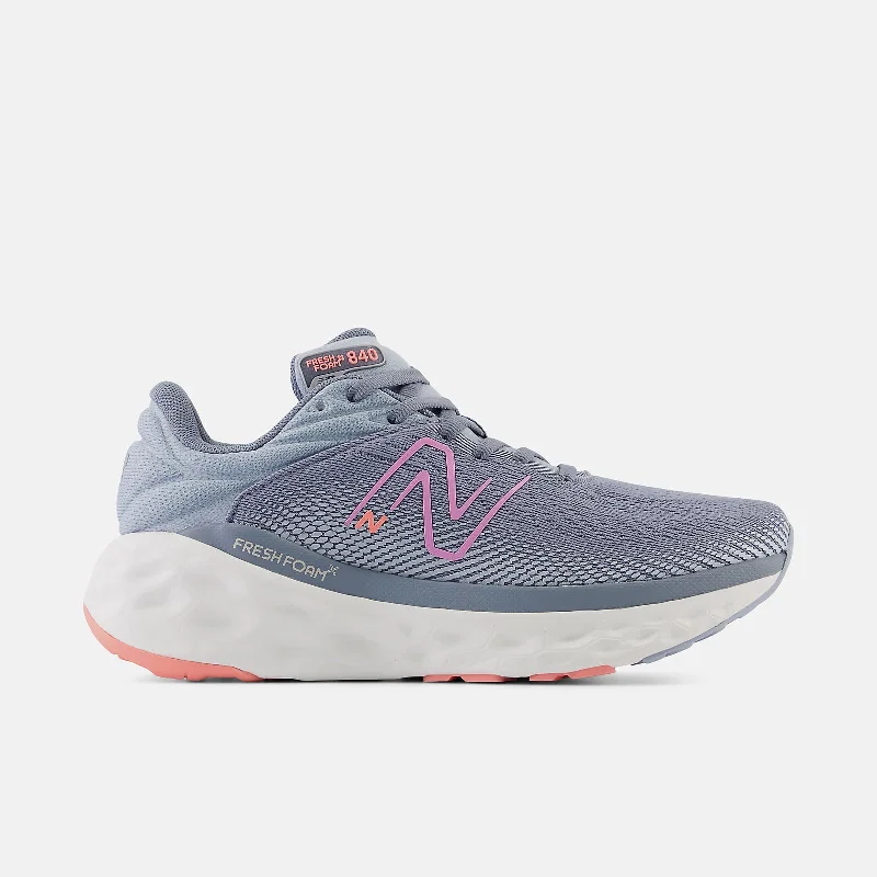 Women's 840v1 Fresh Foam X Running Shoe in Black & Grey Raspberry Available in Wide Widths