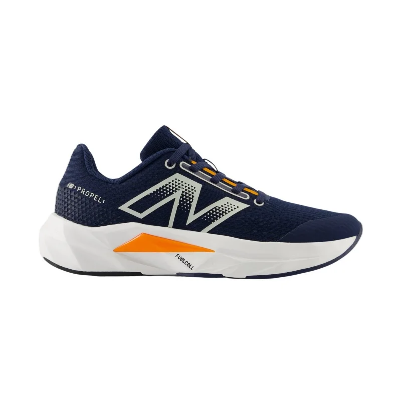 New Balance Boy's (Gradeschool) FuelCell Propel v5 GPFCPRK5 Navy/Sun Glow/Grey Matter