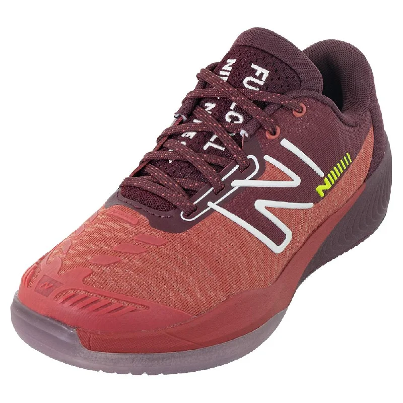 Women's Fuel Cell 996v5 B Width Tennis Shoes Brick Red