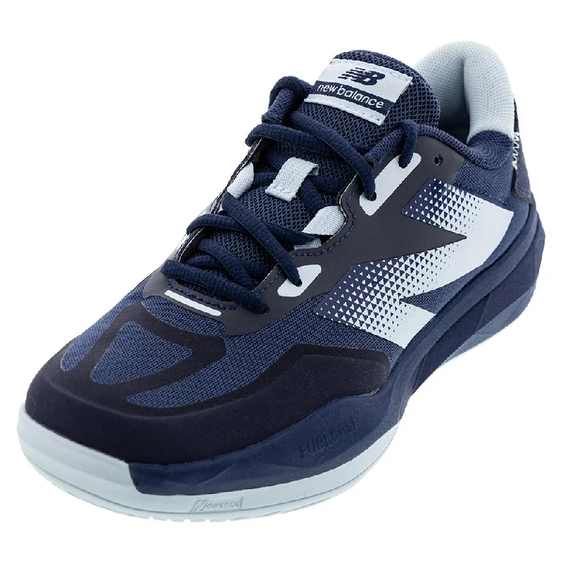 Women's FuelCell 796v4 B Width Tennis Shoes Navy and Quarry Blue