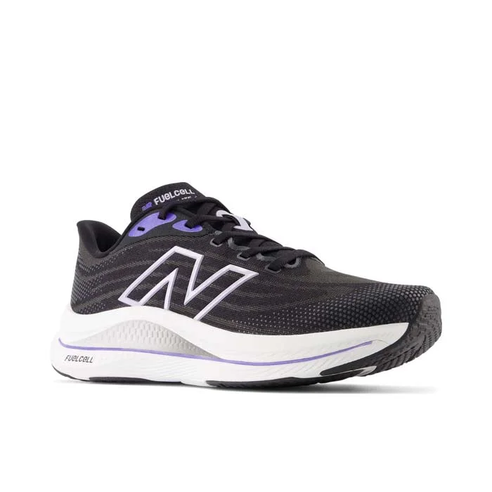 Womens New Balance FuelCell Walker Elite in Black/Electric Indigo/Grey Violet